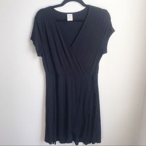 Women’s Wrap Tie Front Black Dress Size L